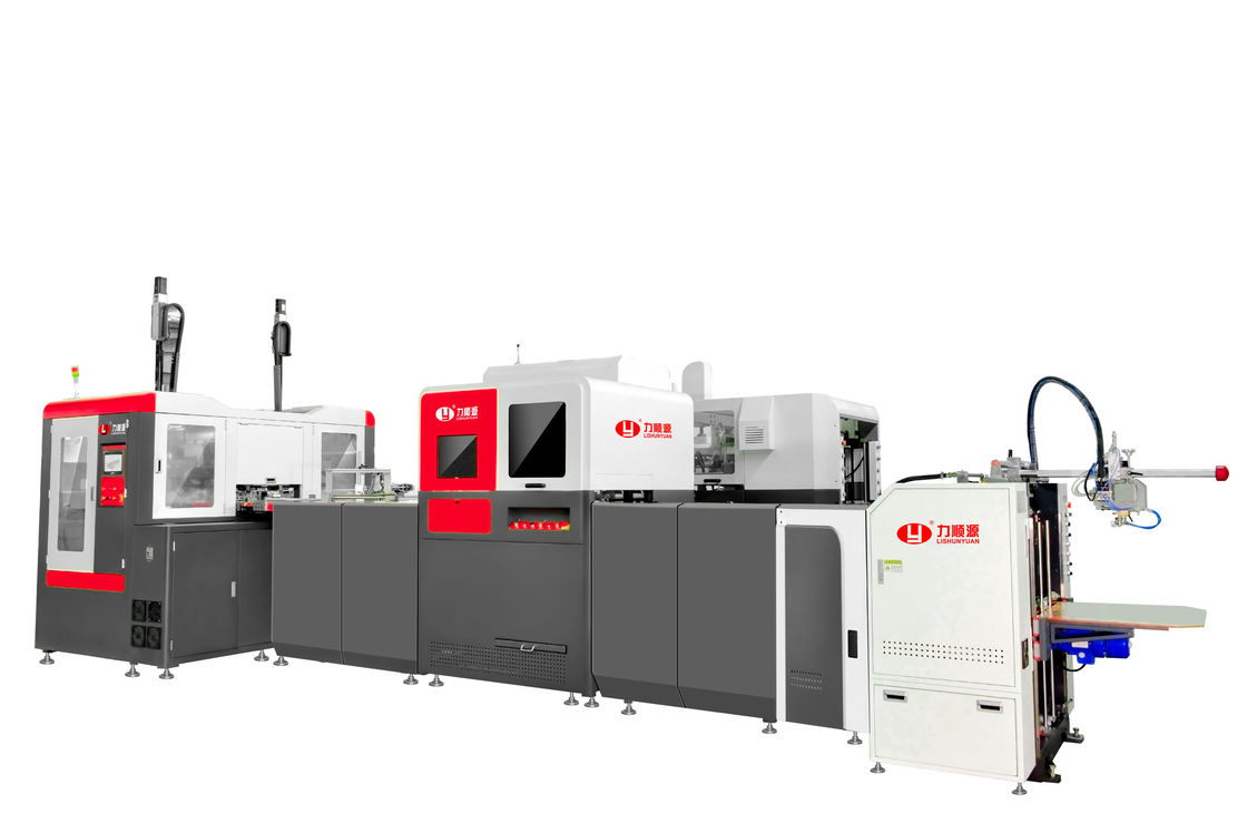 LY-HB2500CK Machine de fabrication de boîtes rigides avec positionnement visuel du bras du robot avec système de caméra multiple allemand pour la fabrication de boîtes de précision