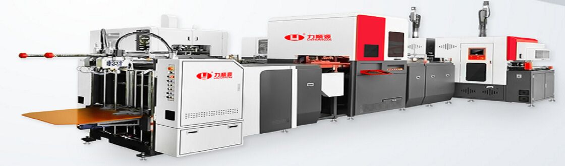 Machine de fabrication de boîtes rigides en carton automatique à grande vitesse 50-52 PCS/min