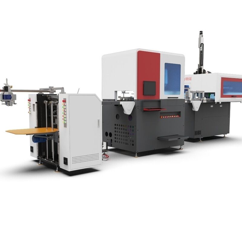 Machine de fabrication de boîtes rigides 1500CZ, capable de produire 32 pièces par minute grâce à une technologie intelligente à grande vitesse
