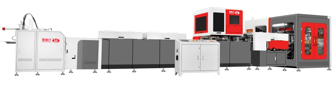 Système de fabrication de boîtes à haute vitesse de style à tirage intelligent 20-30 pièces/min adapté pour les boîtes à vin boîtes à tubes