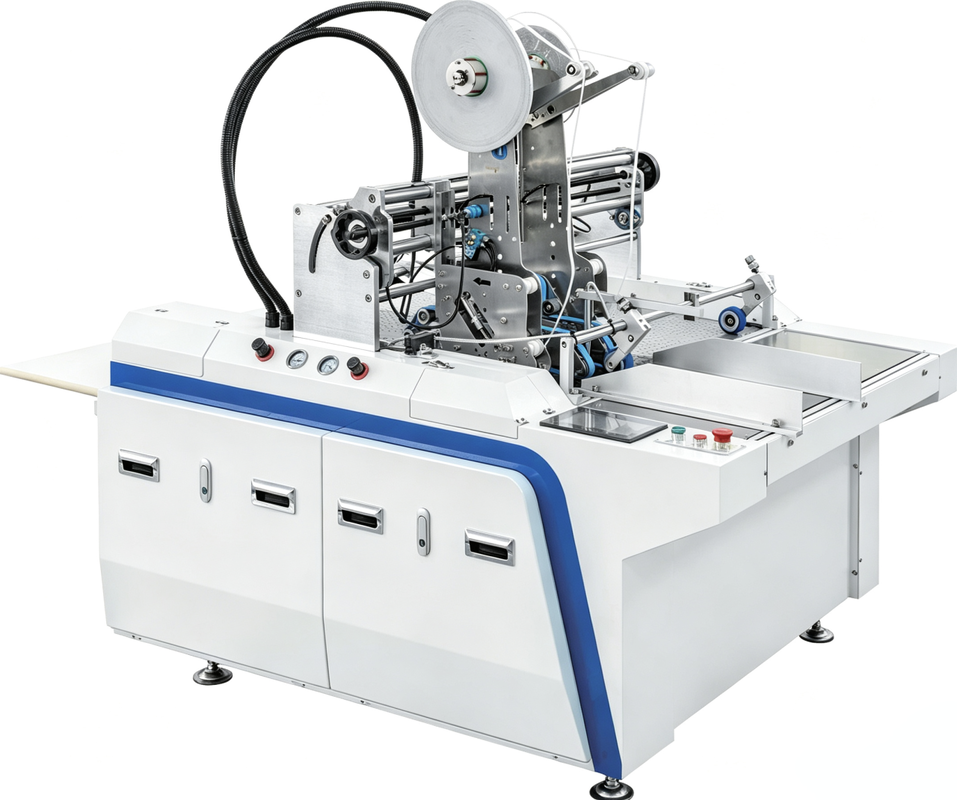 LY-900HCT Machine semi-automatique de pose de ruban adhésif double face Machine de pose de ruban d'angle Machine de pose de ruban pour boîtes rigides