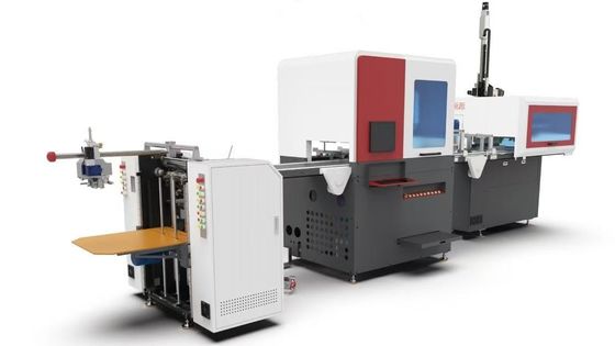 Machine de fabrication de boîtes rigides à haute vitesse de production 32 pièces par minute