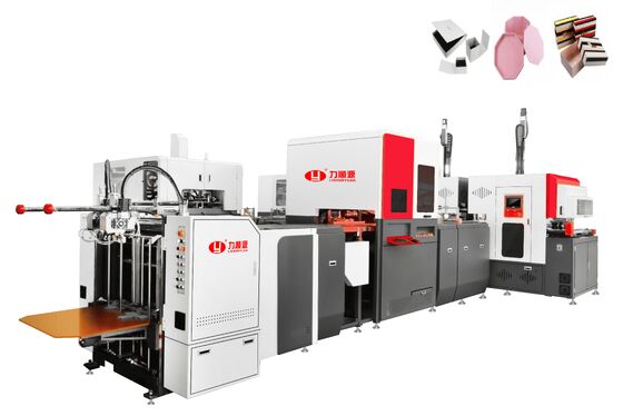 LY3000CQ Machine de fabrication de boîtes rigides Capable de produire des boîtes de couvercle et de fond simultanément à une vitesse allant jusqu'à 52 pièces par minute
