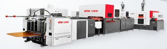 Machine de fabrication de boîtes rigides en carton automatique à grande vitesse 50-52 PCS/min