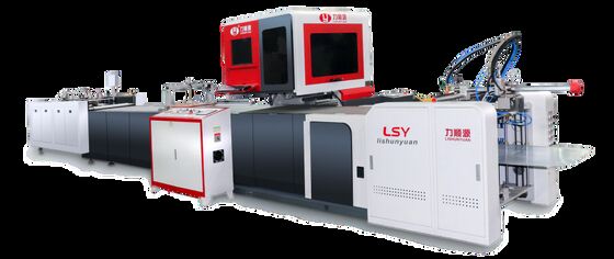 Machine LY-4510C-PK offrant un positionnement de haute précision et une alimentation servo modulaire pour la fabrication de couvertures rigides