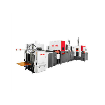 La vitesse 50pcs/Min Rigid Box Production Line de LY-HB3000CQ produisent les boîtes dessus et bas en même temps